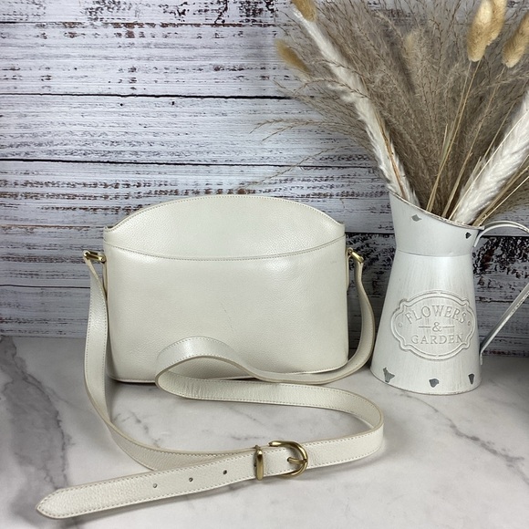 VINTAGE COACH #4405 SHOULDER BAG MADISON REGIS IVORY MADE IN ITALY CROSSBODY - Picture 4 of 16